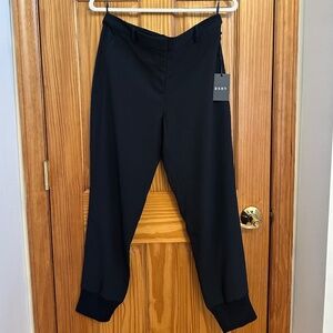 NWT DKNY Crepe Jogger Pant Color Black Size 6